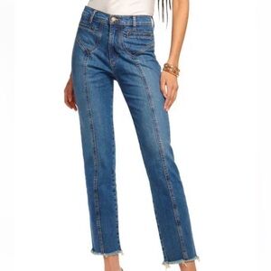 Ramy Brook Zayne Raw Hem Crop Jeans